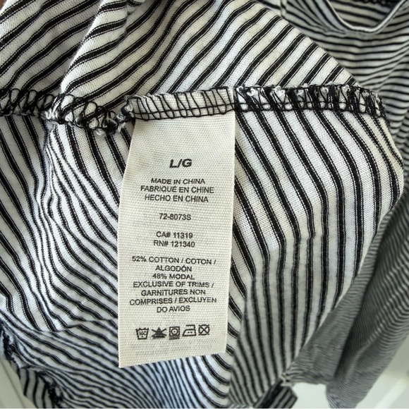 2/$20 Garage - Black and White Striped Dress - Picture 6 of 6